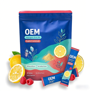 OEM ODM Agnesium Glycinate en Polvo, Sabor Limonada de Frambuesa, 20 Sobres, L-Teanina 400mg, Magnesio, Vitamina D, Sin Azúcar - Product Image 1