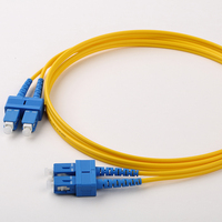 Manufacturer wholesale SC Single Mode Fiber Patch Cord 15m Low Insertion Loss G652D 9/125 fiber optic patch cord 1m 3m 5m