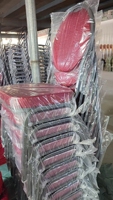 Chaises de banquet en tissu empilables durables à prix réduit pour événements commerciaux – Vente chaude en gros