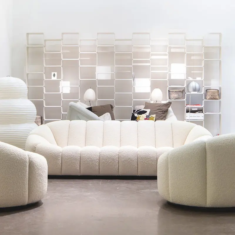 Kunden spezifische Farbe 730gsm Boucle Sofa Stoff 100% Polyester Teddy Stoff für Innendekoration Möbel Stuhl