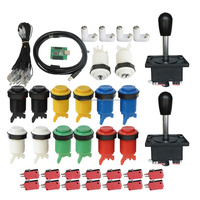 DIY rétro pour kits de jeux d'arcade, joystick d'arcade, stick 4/8 directions, bouton Sanwa Happ, anglais pour Pandora Raspberry Pi PC