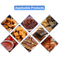 Machine de cuisson industrielle électrique HNOC pour sauces épicées, mélangeur à induction, marmite à double enveloppe avec agitateur