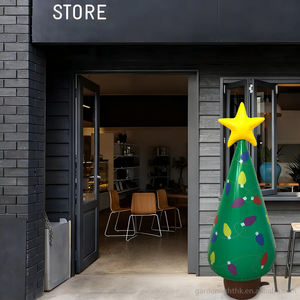 Décoration de Noël d'intérieur et d'extérieur, gonflable en PVC vert de 3,5 pieds pour jardin, pelouse, cour, fête festive à domicile - Product Image 5