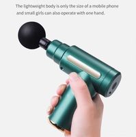 IStapromo Gifts – Mini pistolet de massage portatif rechargeable de haute qualité avec moteur à balais et 4 têtes de massage, batterie incluse pour le corps