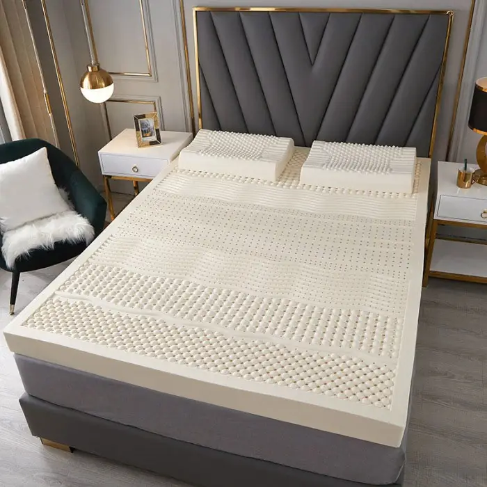 Oem/Odm Op Maat Gemaakte Twin Size Rubber Bed Hotel Orthopedische Schuimmatras Massage Latex Matras Gemaakt Van Natuurlijk Rubber