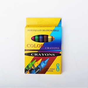 Набор восковых мелков на заказ для детей, оптовая цена, розничная упаковка в коробке 6 видов цветов профессиональных - Product Image 5