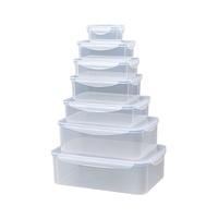 Boîte de conservation alimentaire isolée en plastique PP de qualité alimentaire, transparente, pour réfrigérateur et congélateur, organisateur de rangement pour cuisine et épices