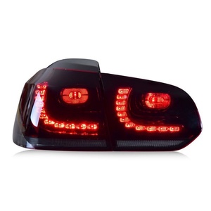 Luces Traseras para Golf 6, Específicas para 12V, LED Modificadas con Efecto de Agua Fluida, Conjunto de Lentes de Luces Traseras XYY-TL-VW-Golf-0001'. Volk - Product Image 5