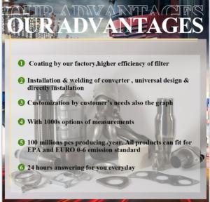 Лучшая экономия топлива и контроль выбросов Универсальный каталитический нейтрализатор - Product Image 4