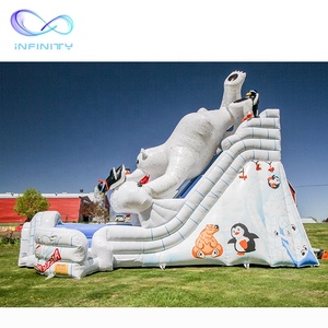 Oso Polar blanco tema casa inflable <span class=keywords><strong>de</strong></span> diapositivas inflables castillo inflable <span class=keywords><strong>de</strong></span> diapositivas para los niños - Product Image 4
