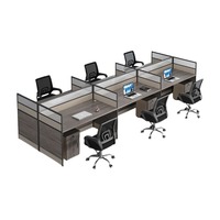 Conjunto de Escritorio y Silla para Oficina, Cubículos de Oficina Modernos con Aislamiento Acústico Automático, Divisor de Escritorio para Oficina