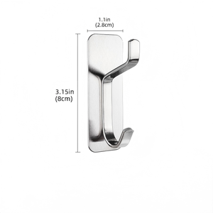 <span class=keywords><strong>Crochet</strong></span> mural auto-adhésif en acier inoxydable, sans perçage, pour serviettes et peignoirs, idéal pour salle de bain et <span class=keywords><strong>cuisine</strong></span> - Vente chaude - Product Image 3