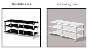 DY-012 Support de machine pour amplificateur de puissance et enceinte, finition laquée <span class=keywords><strong>piano</strong></span>, avec amortisseur et pieds à griffes / Produit vendu à l'unité - Product Image 6