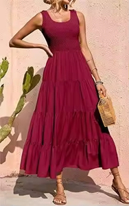 Robe Courte Sans Manches Plissée Côtelée pour Femme – Idéale pour le Quotidien, les Fêtes et les Clubs – Collection 2025 - Product Image 4
