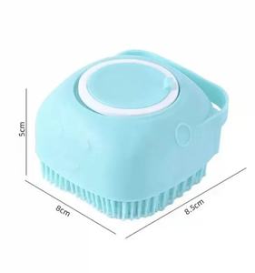 فرشاة استحمام وتنظيف من السيليكون للكلاب والقطط بالجملة، أدوات العناية بالحيوانات الأليفة ومشط لتوزيع الشامبو أثناء الاستحمام - Product Image 3