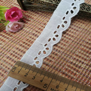 Dentelle brodée en coton ajourée de 5 à 8 cm, dentelle en soie de lait pour jupes, garnitures de vêtements - Product Image 6