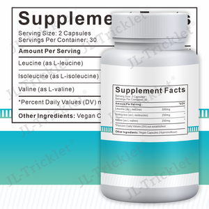 Complément alimentaire protéiné BCAA créatine OEM <span class=keywords><strong>pour</strong></span> l'entraînement, acides aminés halal végétaliens, capsules BCAA <span class=keywords><strong>pour</strong></span> la croissance musculaire, la récupération et la force - Product Image 4