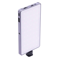TC-158RGB.W NiceFoto 10W Lumière vidéo LED RVB avec batterie rechargeable intégrée, éclairage d'appoint pour caméra vidéo