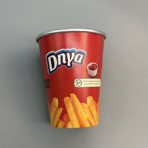 High Quality <b>Disposable</b> Coffee Aluminum Foil Paper <b>Cup</b> Custom Logo Single Double Wall for French Fries - Product Image 2