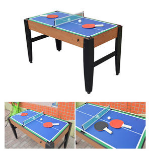 Table de <span class=keywords><strong>jeu</strong></span> combinée Table multi-jeux 6 en 1, livrée avec billard, hockey, tennis de table, baby-foot, pouf, TM-2068 de basket-ball - Product Image 3