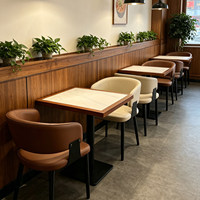 Ensemble de mobilier de restaurant commercial moderne et minimaliste pour restauration rapide, cuisine Hunan, nouilles de riz à la bave d'escargot, barbecue - Écologique