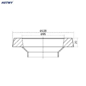 Joint d'étanchéité pour cuvette <span class=keywords><strong>de</strong></span> toilettes HF103 avec <span class=keywords><strong>bride</strong></span> en polyéthylène pour cuvettes <span class=keywords><strong>de</strong></span> toilettes à <span class=keywords><strong>sortie</strong></span> au sol - Product Image 2