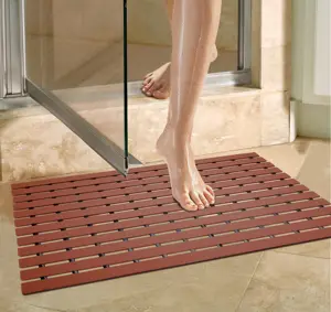 Anti-Rutsch-Staubentfernung Schwimmbäder-Matte reines Gummi-Material Badezimmermatte