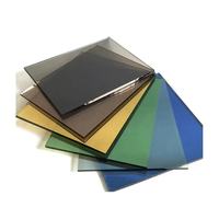Verre teinté hautement réfléchissant de 4 mm à 8 mm, bleu foncé, noir, bronze, verre de construction pour fenêtres, murs-rideaux