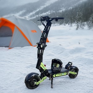 Long Range 11 Inch R6 Escooter 60v Custom 30ah 40ah Big Lithium Battery Power Sports Scooter Dual <b>Hub</b> Motor R6 60volt 6000watts - Product Image 1