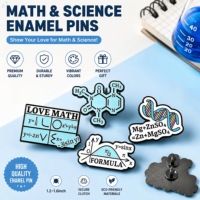 En gros : Badges et épingles de revers en émail plaqué or, sur le thème des mathématiques et des sciences, personnalisables avec logo