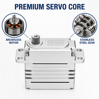 Servomoteur numérique étanche haute tension XQ-S9100D 110 kg, engrenage en acier inoxydable, boîtier en aluminium, 12 V, pour bras robotique