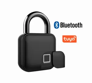 Tuya Smart Home Fingerprint Lock Blue-tooth best lock padlock Door Lock IP65 Waterproof Keyless Rechargeable House iron padlock