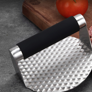 Yapışmaz Et Izgara Presi Paslanmaz Çelik <span class=keywords><strong>Burger</strong></span> Presi Smash <span class=keywords><strong>Burger</strong></span> Presi Izgara Aksesuarları için Saplı - Product Image 5