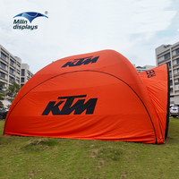 Tentes gonflables extérieures de garage de voiture de fête de mariage de camping scellées à l'air flottant auvent étanche de dôme de camping pour l'événement