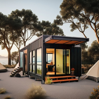 Conteneur en acier détachable et pliable, bureau, maison, location temporaire en bord de mer, villa, séjour touristique, maison préfabriquée moderne