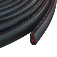 Bande de finition en caoutchouc EPDM auto-adhésive en forme de U, étanche aux intempéries, résistante aux UV, découpable sur mesure pour applications automobiles et marines