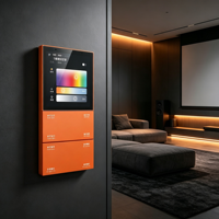 Panel de Control Inteligente Android Multifuncional con Pantalla Táctil LCD de 4 Pulgadas, Compatible con 485 KNX, Audio de 2*15W para Hoteles y Villas