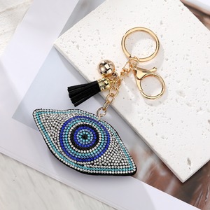<span class=keywords><strong>Porte</strong></span>-clés œil de diable bleu <span class=keywords><strong>avec</strong></span> cristal strass bling en métal cuir plastique gland sac <span class=keywords><strong>porte</strong></span>-clés à breloques - Product Image 4