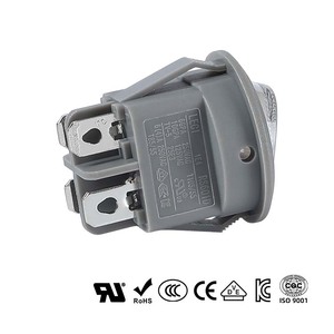 Đối với ul chứng nhận mini 12V/24V Rocker chuyển màu Đỏ thắp sáng 1e4 T125 3D máy in không thấm nước PA66 Chất liệu 16A 250V ON-OFF chức năng 4P - Product Image 6