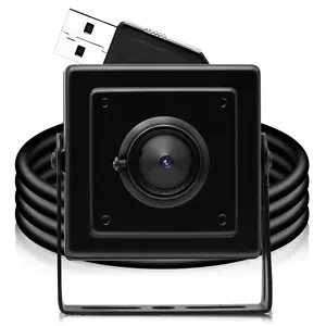 ELP 1080P 3.7mm Pinhole Mini kameralar USB Full HD IMX323 Small küçük Metal konut ile düşük ışık kamerası CCTV PC kamera