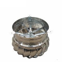 Ventilateur de toit à flux axial électrique résistant à la pluie, entraîné par le vent, argenté, 1 pièce, extracteur en acier inoxydable