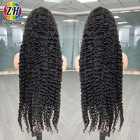 Penjual Wig Rambut Manusia Vietnam Asli, Siap Pakai, Grosir, Penjualan Massal, Wig Rambut Manusia Burma Keriting Mentah 13x4 HD Lace Front