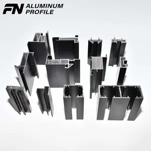 Kerangka pintu minimalis logam campuran aluminium perfile de aluminio para Ventus kustom ekstrusi aluminium windows profil