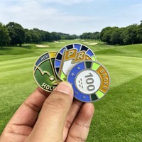 Nouveau luxe Golf Club marqueurs balle en vrac accessoire avec mise en évidence coloré métal Durable fer divot outil sac étiquette en alliage de Zinc