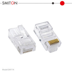 UTP Cat5 Cat5e RJ45 Konnektör Örgülü Ağ Kablosu Terminali 8P8C Altın Kaplama Modüler Fiş - Product Image 3