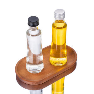 Botella dispensadora de aceite de cocina y vinagre de vidrio transparente redonda de 100 ml al por mayor, portátil, <span class=keywords><strong>con</strong></span> tapas - Product Image 2