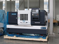 Tour CNC de précision CAK6150 avec système GSK, tour CNC à banc plat robuste avec alésage du brocheur de 52 mm