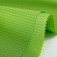 Tissu extensible respirant écologique résistant à l'abrasion imperméable à motif à carreaux bicolore 200D en maille nid d'abeille 100% polyester