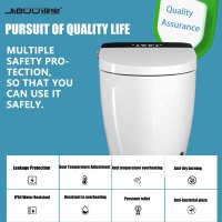 Toilette intelligente personnalisée avec bidet intégré, siège chauffant, chasse d'eau automatique japonaise allongée, séchoir et veilleuse