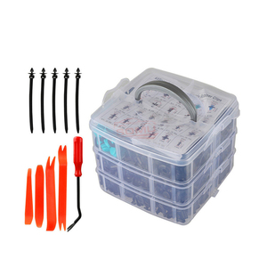 630 pièces/ensemble De Carrosserie En <span class=keywords><strong>Plastique</strong></span> Punaise Rivets Pare-chocs De Voiture Kits De Réparation Clips de Fixation D'expansion Clips - Product Image 4